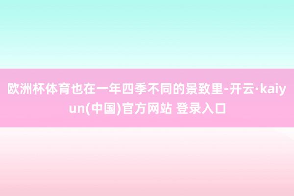 欧洲杯体育也在一年四季不同的景致里-开云·kaiyun(中国)官方网站 登录入口